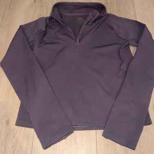 Athleta Girl Ice Breaker 1/2 Zip, Purple Long Sleeve Shirt, XL/14